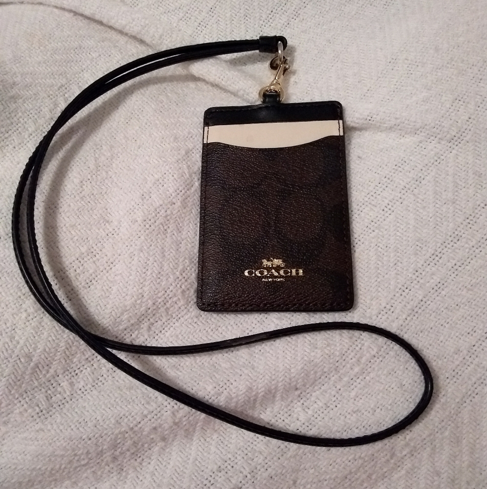 Coach Colorblock Signature Lanyard ID